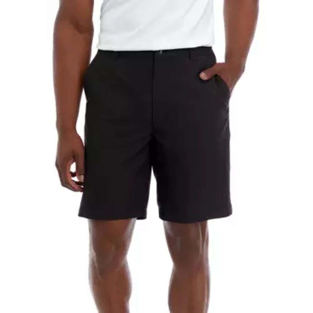 Greg Norman Shorts Mens Size 38 Chino Flat Front Golf Casual Black